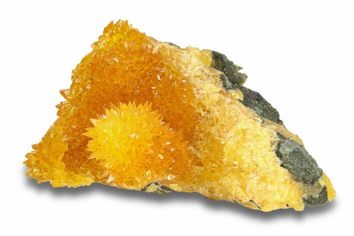 Intense Orange Calcite Crystal Cluster - Poland #282289